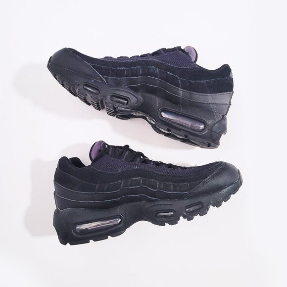 Nike Air Max 95 Essential Triple Black Suede Men's Sneakers AT9865-001 - Size 6 - Picture 6 of 8